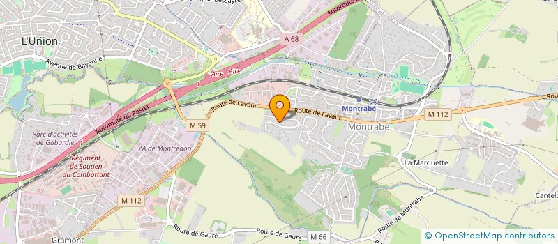 localisation de l'entreprise MADAME LUCIE TOURNIER  MONTRABE