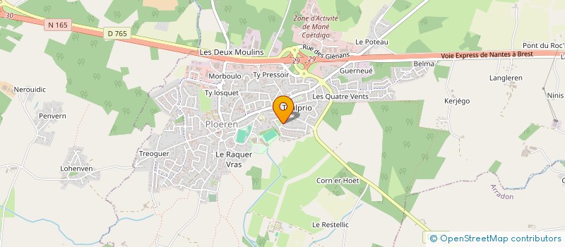 localisation de l'entreprise MADAME LUCIE TREBOSSEN  PLOEREN