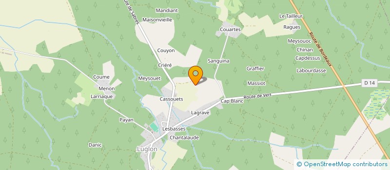 localisation de l'entreprise MADAME LUCIE TROMPAT  LUGLON