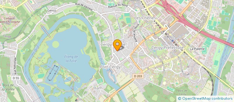 localisation de l'entreprise MADAME LUCIE TROUBOUL  CERGY