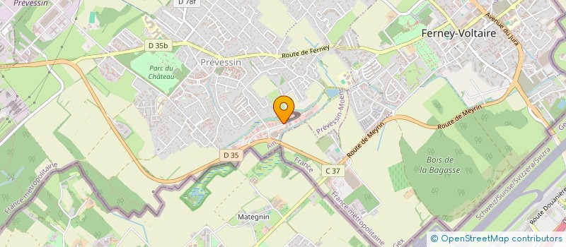 localisation de l'entreprise MADAME LUCIE TURPIN  PREVESSIN-MOENS