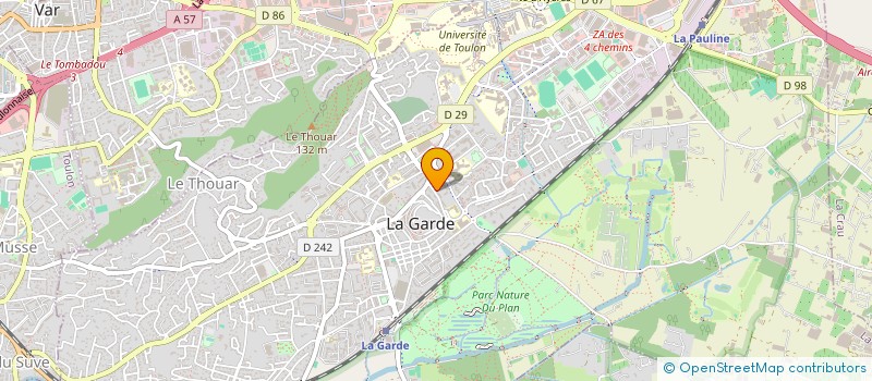 localisation de l'entreprise MADAME LUCIE VALERO  LA GARDE