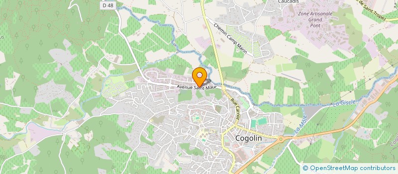 localisation de l'entreprise MADAME LUCIE VALETTE à COGOLIN