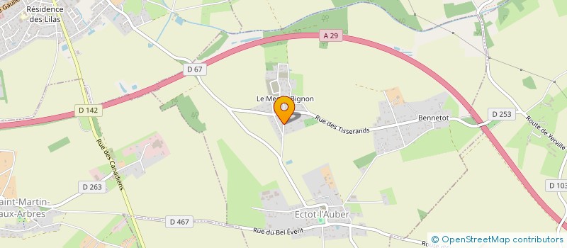 localisation de l'entreprise MADAME LUCIE VALLVE  ECTOT-L'AUBER