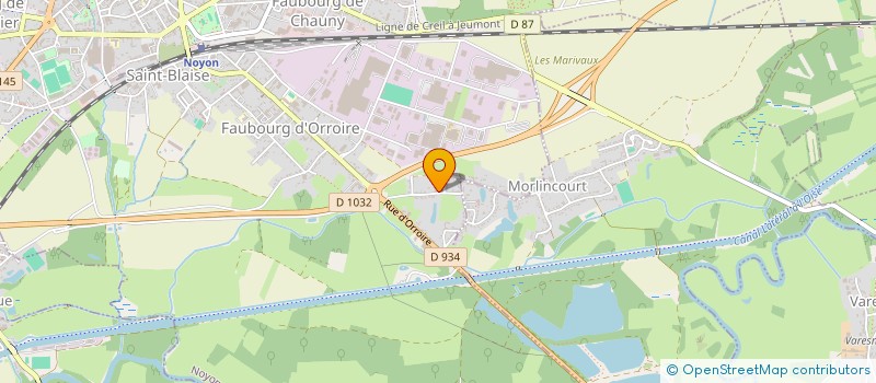 localisation de l'entreprise MADAME LUCIE VASSEUR à NOYON