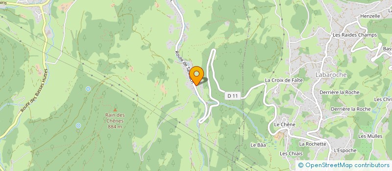 localisation de l'entreprise MADAME LUCIE VEILLARD  ORBEY