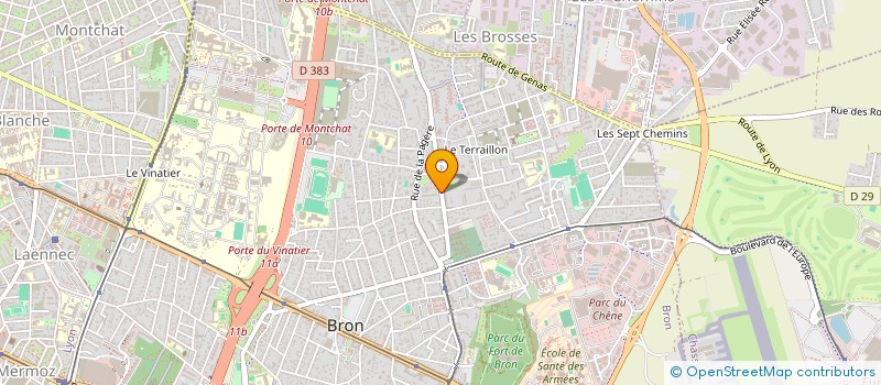 localisation de l'entreprise MADAME LUCIE VICHIER  BRON