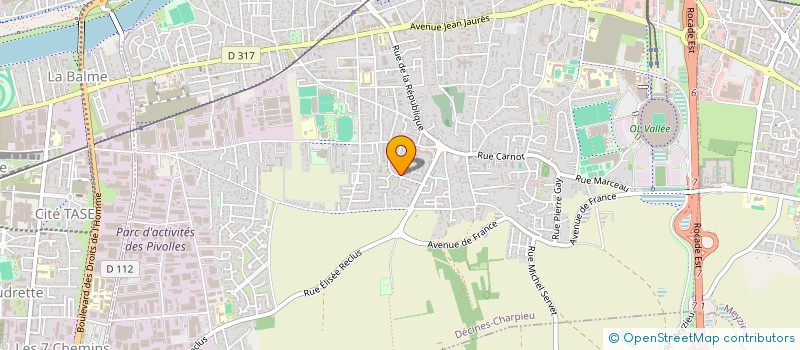 localisation de l'entreprise MADAME LUCIE VIEIRA  DECINES-CHARPIEU