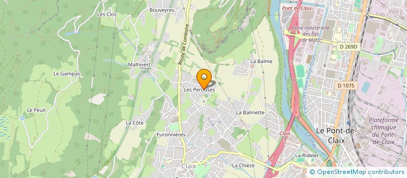 localisation de l'entreprise MADAME LUCIE VITTOZ  CLAIX