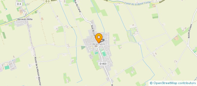 localisation de l'entreprise MADAME LUCIE WAELES  WARHEM
