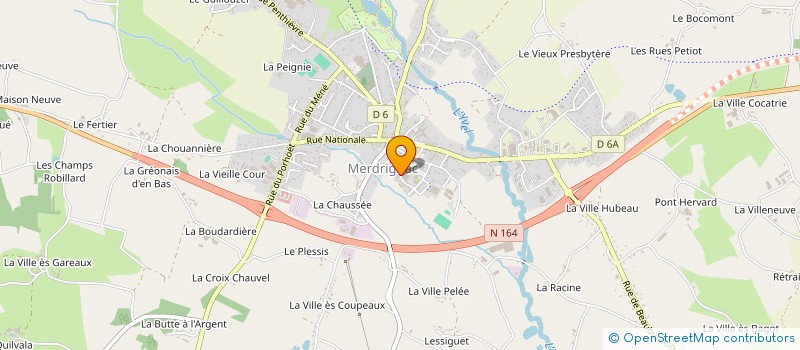 localisation de l'entreprise MADAME LUCIE WASCHEUL  MERDRIGNAC