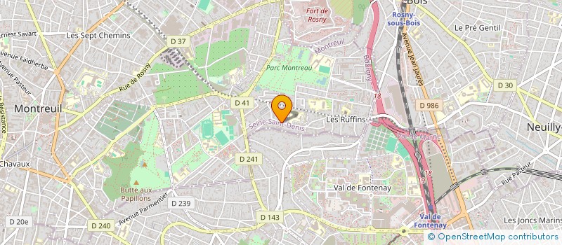 localisation de l'entreprise MADAME LUCIE WAX à MONTREUIL