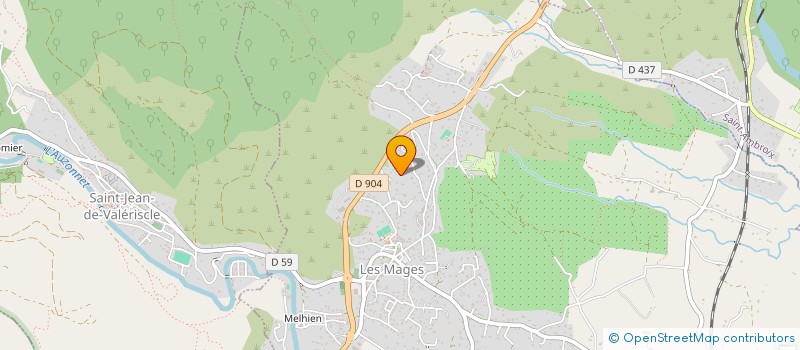 localisation de l'entreprise MADAME LUCIE WILLEMOT  LES MAGES