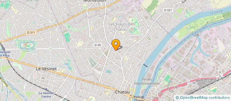 localisation de l'entreprise MADAME LUCIE YOMBA  CHATOU