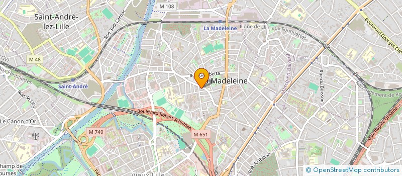 localisation de l'entreprise MADAME LUCIE ZOMMER à LA MADELEINE