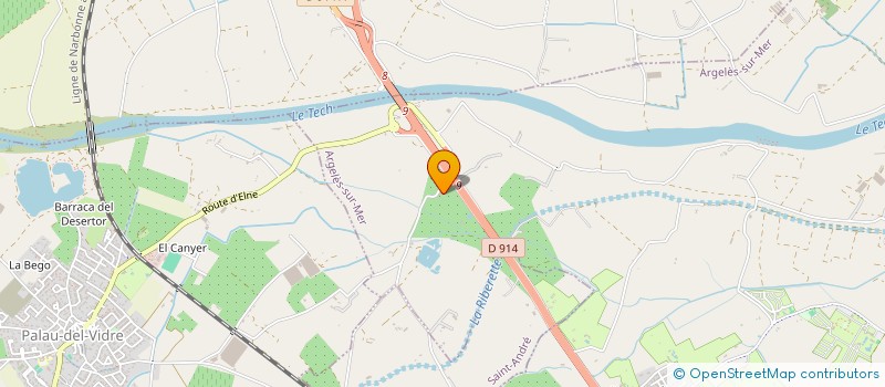 localisation de l'entreprise MADAME LUCIEN FORET  ARGELES-SUR-MER