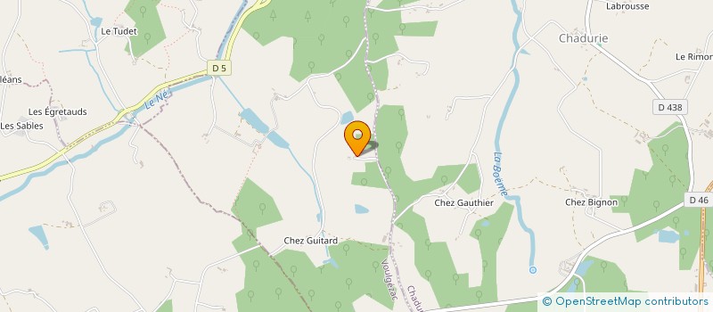 localisation de l'entreprise MADAME LUCIENE CHAULET  VOULGEZAC