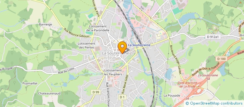localisation de l'entreprise MADAME LUCIENE DE LUCENA à LA SOUTERRAINE