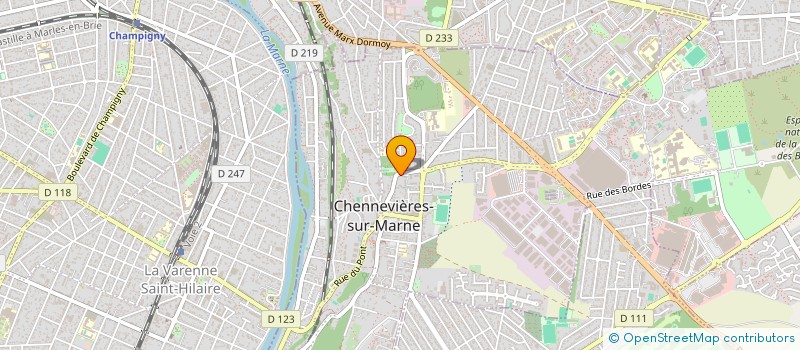 localisation de l'entreprise MADAME LUCIENE HONORATO DA SILVA à CHENNEVIERES-SUR-MARNE