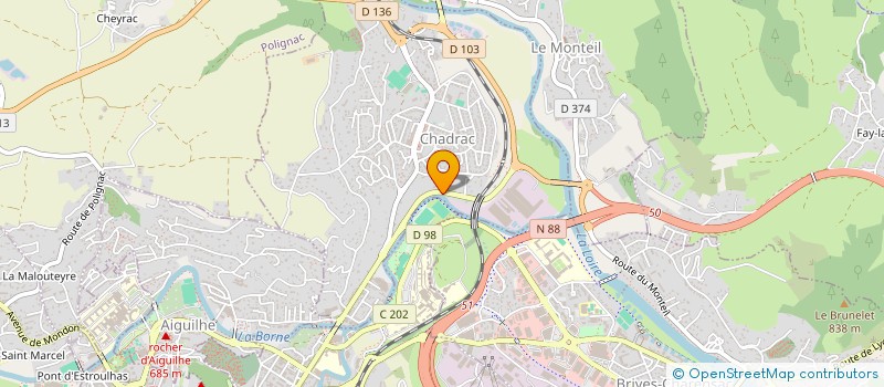 localisation de l'entreprise MADAME LUCIENNE ASTIER  CHADRAC