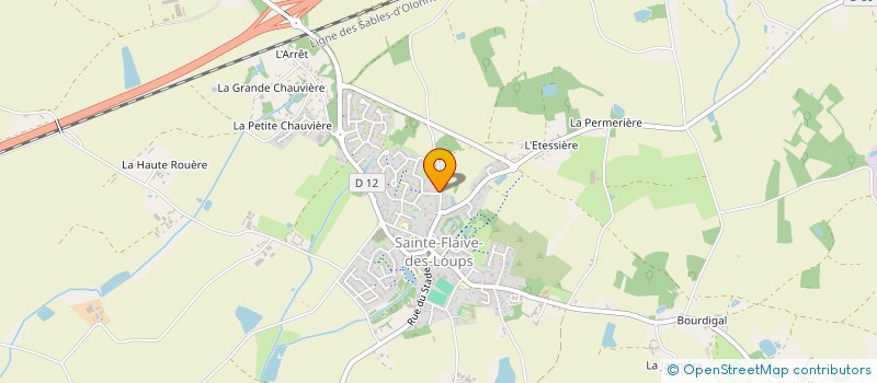 localisation de l'entreprise MADAME LUCIENNE AUBER à SAINTE-FLAIVE-DES-LOUPS