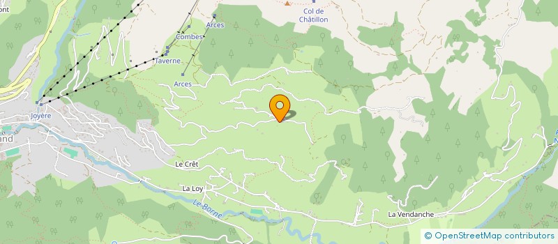 localisation de l'entreprise MADAME LUCIENNE BASTARD ROSSET  LE GRAND-BORNAND