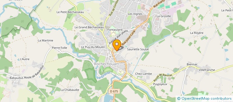 localisation de l'entreprise MADAME LUCIENNE BATAILLE  ROCHECHOUART