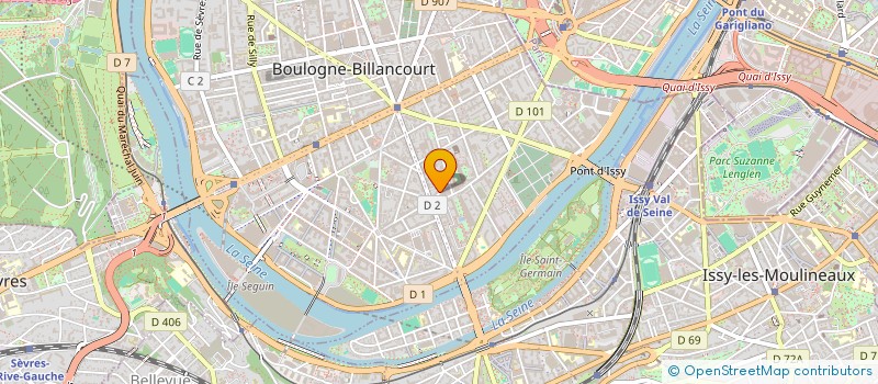 localisation de l'entreprise MADAME LUCIENNE BEAUFRERE à BOULOGNE-BILLANCOURT