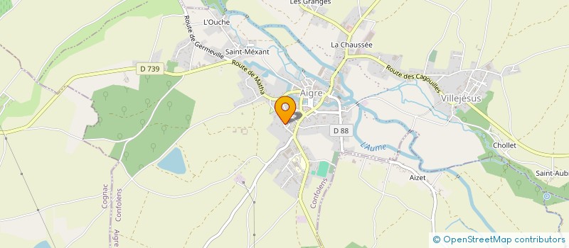 localisation de l'entreprise MADAME LUCIENNE BERNY à AIGRE