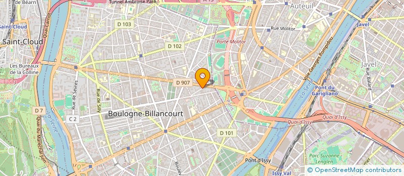 localisation de l'entreprise MADAME LUCIENNE BILLEREAU à BOULOGNE-BILLANCOURT