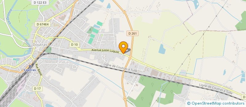 localisation de l'entreprise MADAME LUCIENNE BLERVAQUE  COUTRAS