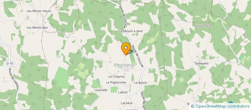 localisation de l'entreprise MADAME LUCIENNE BONNEFOND à CHOURGNAC-D ANS