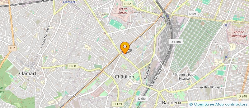 localisation de l'entreprise MADAME LUCIENNE BOTHEREAU  CHATILLON