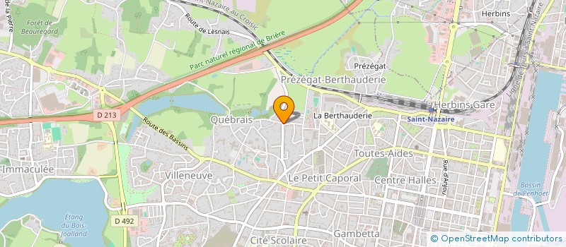 localisation de l'entreprise MADAME LUCIENNE CADIET à SAINT-NAZAIRE