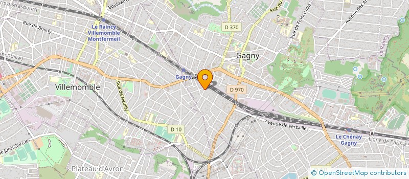 localisation de l'entreprise MADAME LUCIENNE CLAUX  GAGNY