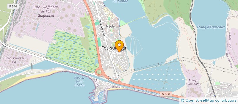 localisation de l'entreprise MADAME LUCIENNE D ANTONIO  FOS-SUR-MER