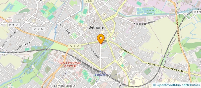 localisation de l'entreprise MADAME LUCIENNE DEFFRASNES  BETHUNE