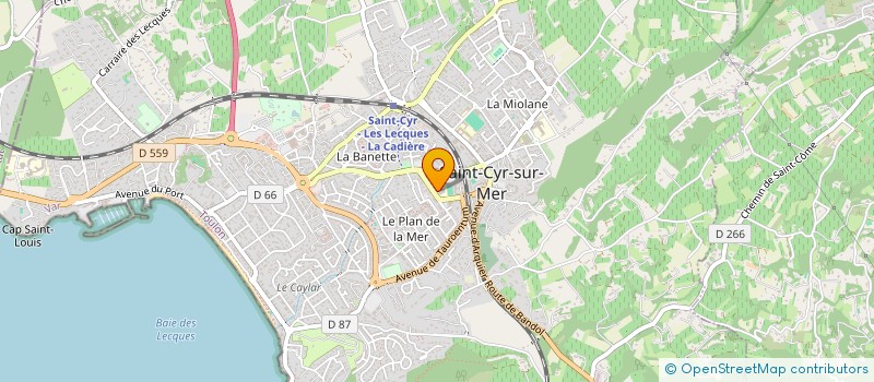 localisation de l'entreprise MADAME LUCIENNE DEGABREELE à SAINT-CYR-SUR-MER