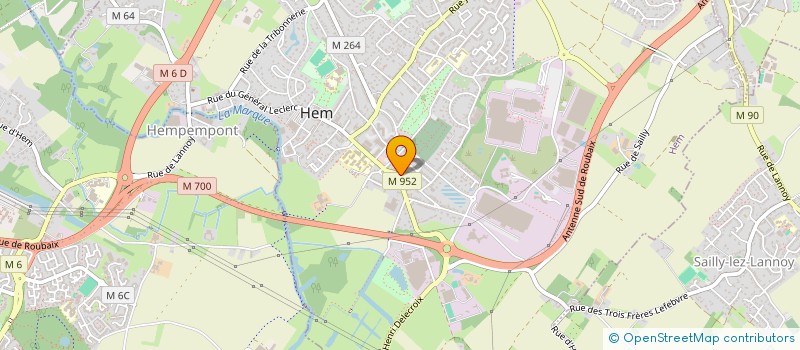 localisation de l'entreprise MADAME LUCIENNE DEGRYSE  HEM