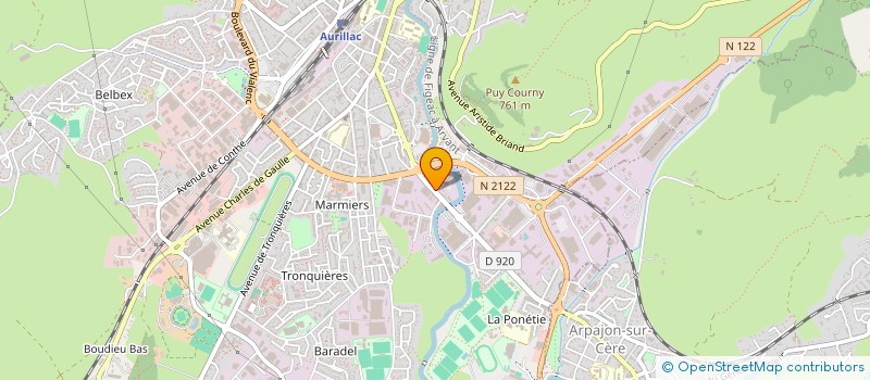localisation de l'entreprise MADAME LUCIENNE DELORME  AURILLAC