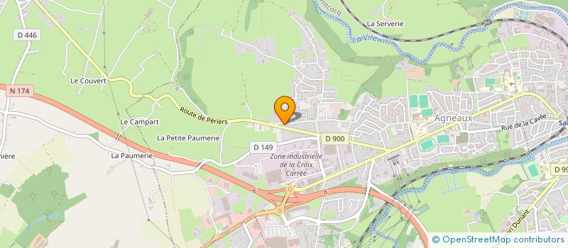 localisation de l'entreprise MADAME LUCIENNE DEMEULEMEESTER  AGNEAUX