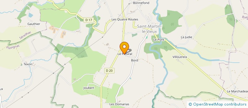 localisation de l'entreprise MADAME LUCIENNE DESBORDES  SAINT-MARTIN-LE-VIEUX