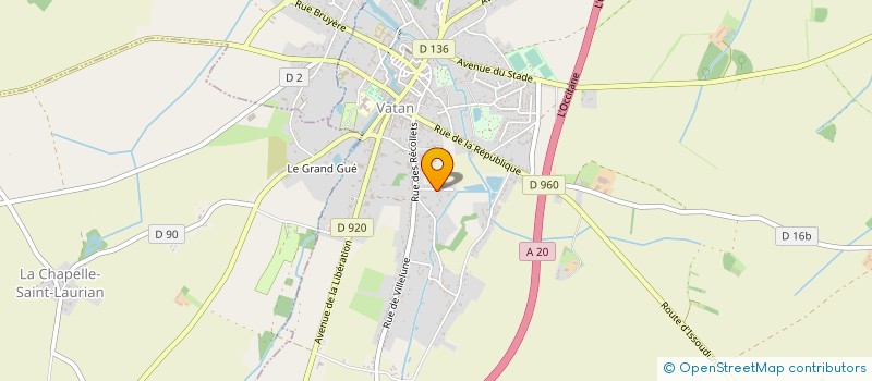 localisation de l'entreprise MADAME LUCIENNE DUNIL-BOURLAUD à VATAN