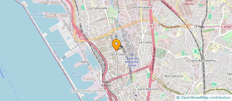 localisation de l'entreprise MADAME LUCIENNE GLENAT à MARSEILLE
