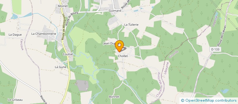 localisation de l'entreprise MADAME LUCIENNE GODICHAUD  LA CLOTTE