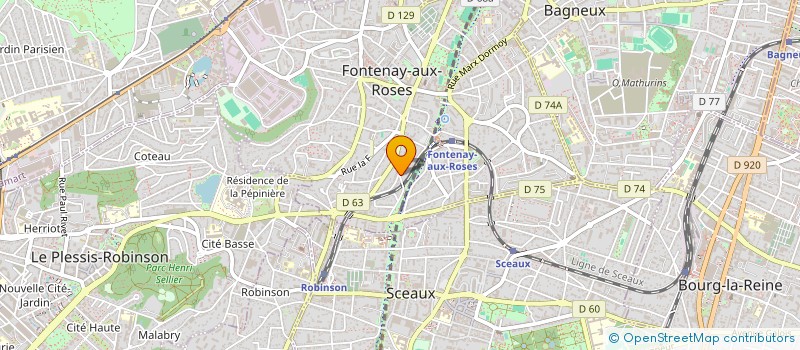 localisation de l'entreprise MADAME LUCIENNE GRANGER  FONTENAY-AUX-ROSES