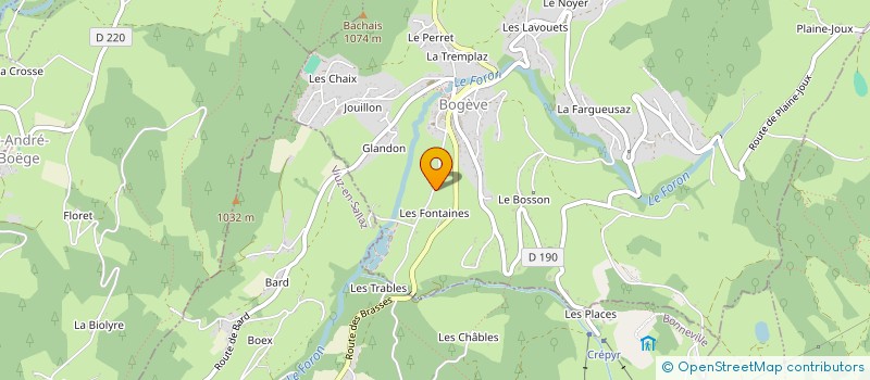localisation de l'entreprise MADAME LUCIENNE GRIVAZ à BOGEVE