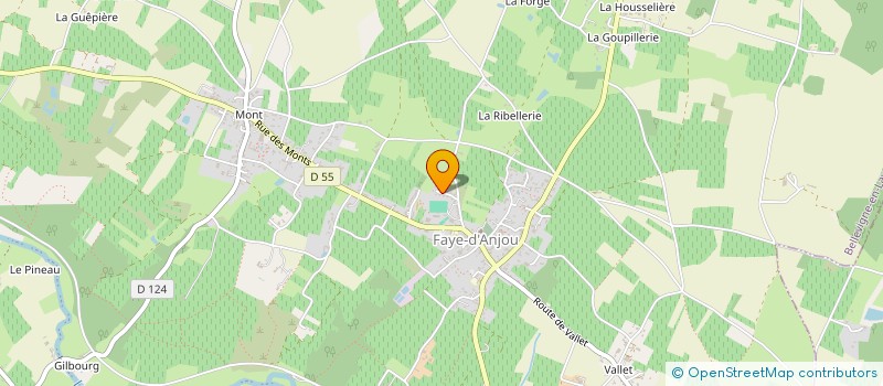 localisation de l'entreprise MADAME LUCIENNE GUICHET  BELLEVIGNE-EN-LAYON