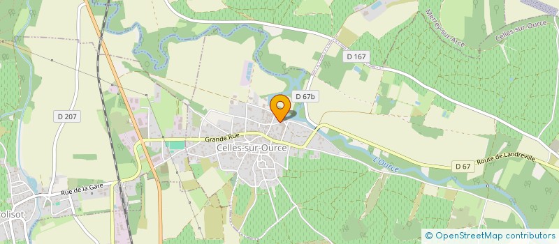 localisation de l'entreprise MADAME LUCIENNE GYEJACQUOT à CELLES-SUR-OURCE