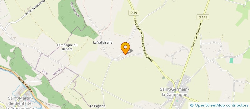 localisation de l'entreprise MADAME LUCIENNE HAELEWYN  SAINT-GERMAIN-LA-CAMPAGNE